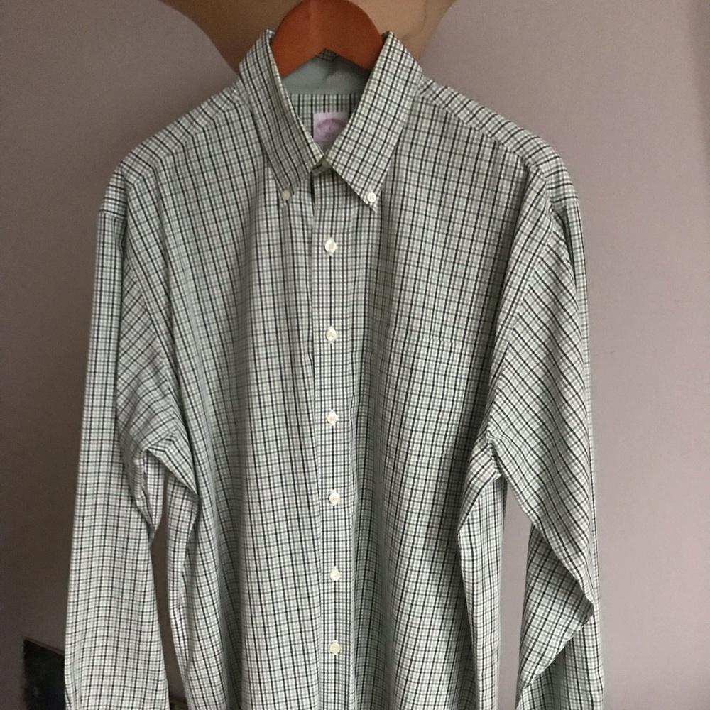 Brooks brothers Large green button down shirt